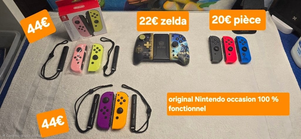 accessoires switch /switch2 :dock tv,manette,joycon,chargeur, Consoles de jeu & Jeux vidéo, Enlèvement ou Envoi, Comme neuf