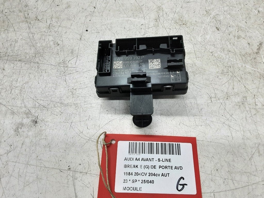 UNITE ELECTRONIQUE Audi A4 Avant (B9) (8W0959392P), Mevr. I. Hauben, Audi, Utilisé, Rue de l'Espoir 34 34
4030  GRIVEGNÉE, BE