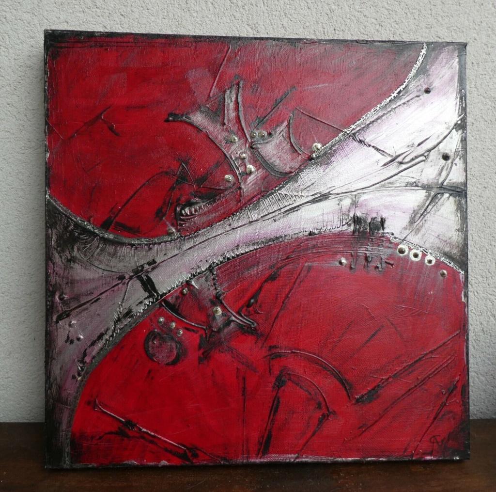 Origineel canvas 50*50 cm, Antiek en Kunst, Ophalen of Verzenden