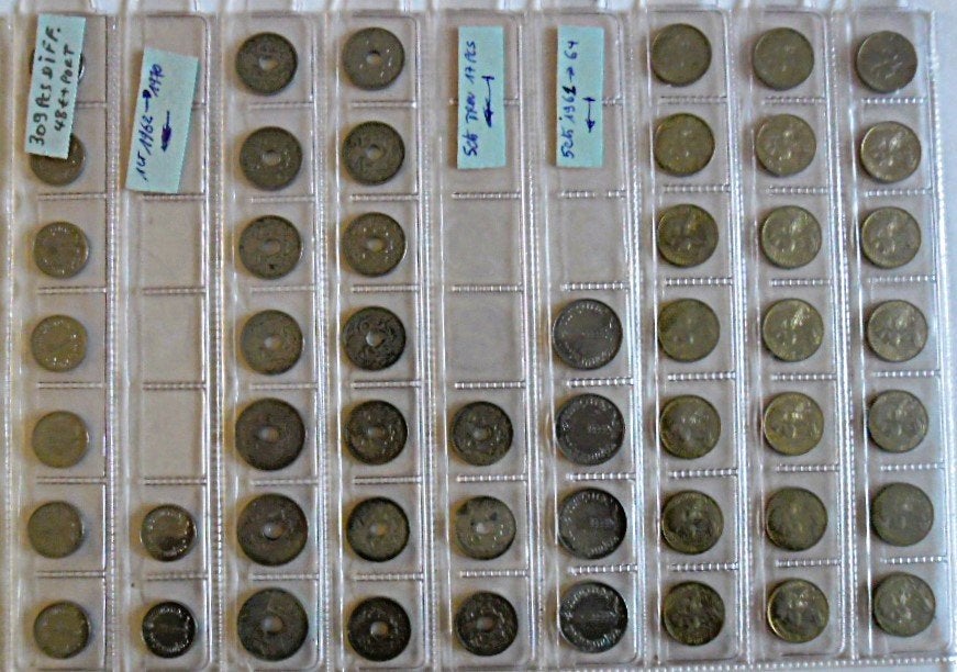 Lot 309 verschillende munten in omloop gebracht in Frankrijk, Ophalen of Verzenden, Frankrijk, Losse munt