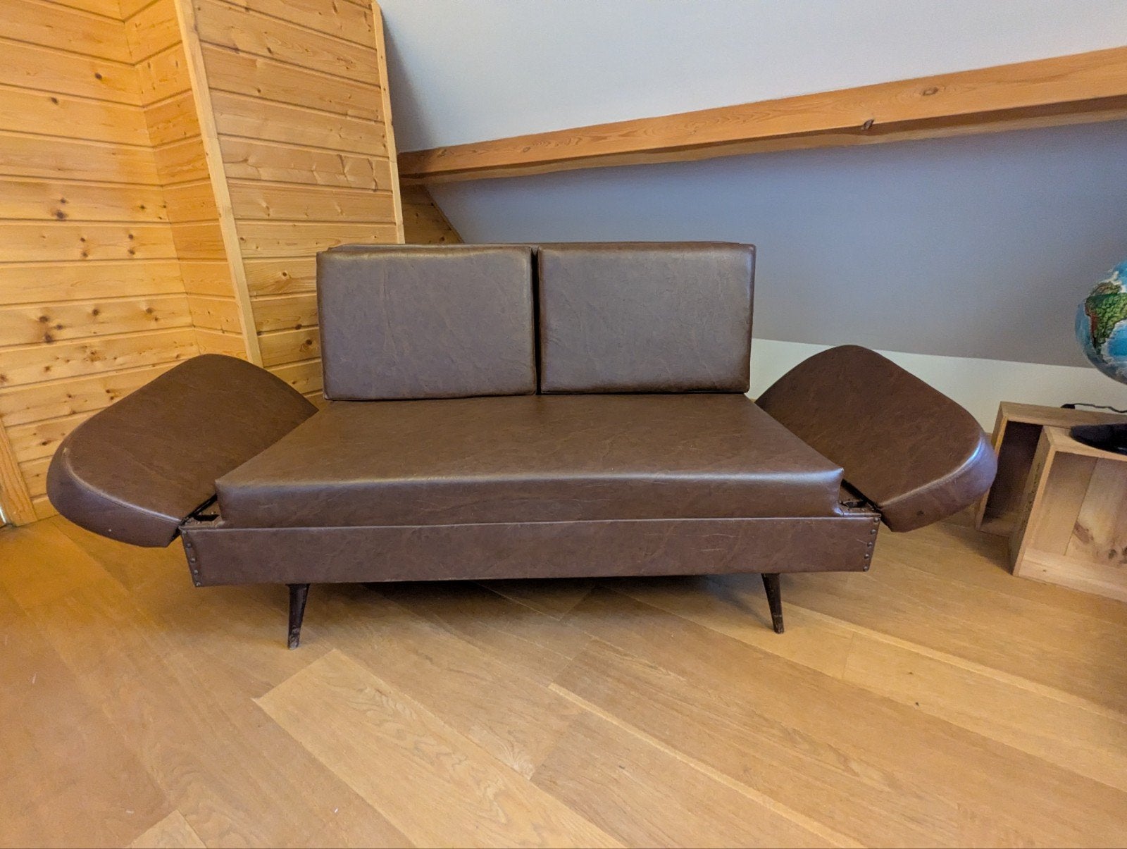 retro zeteltje, Huis en Inrichting, Ophalen, Gebruikt, Tweepersoons, Minder dan 150 cm