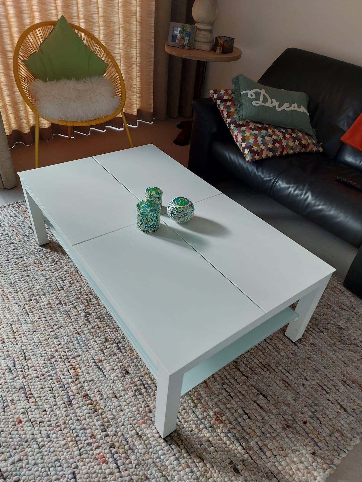 salon tafel tuinmeubel, Ophalen, Zo goed als nieuw, Rechthoekig, Aluminium