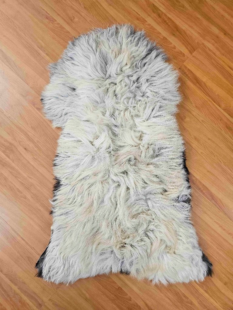 Belle peau de mouton intégrale 120/65 cm, Enlèvement ou Envoi, Utilisé, Beige, Autres styles