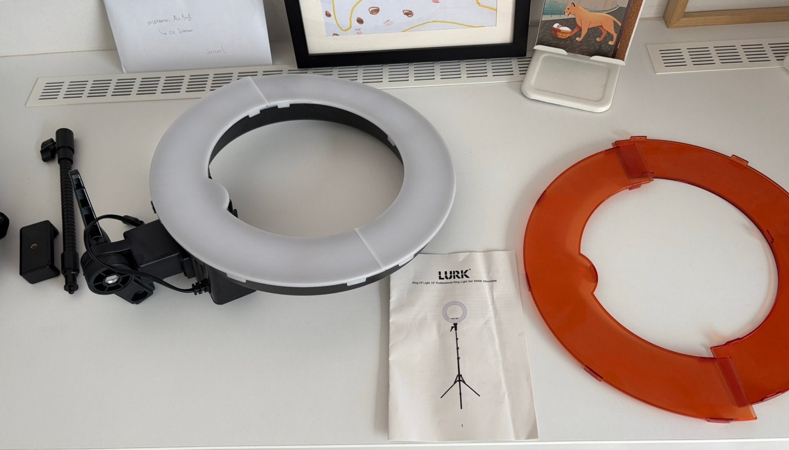 Lurk professionele ringlamp, Ophalen, Zo goed als nieuw, Statief