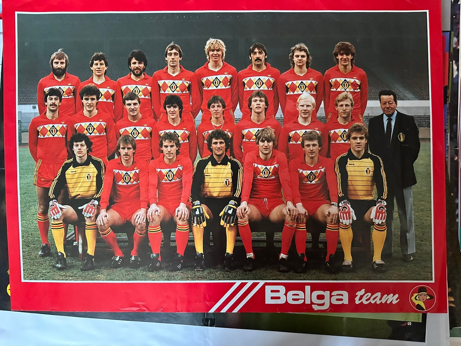 Poster rode duivels, Verzamelen, Ophalen of Verzenden, Zo goed als nieuw