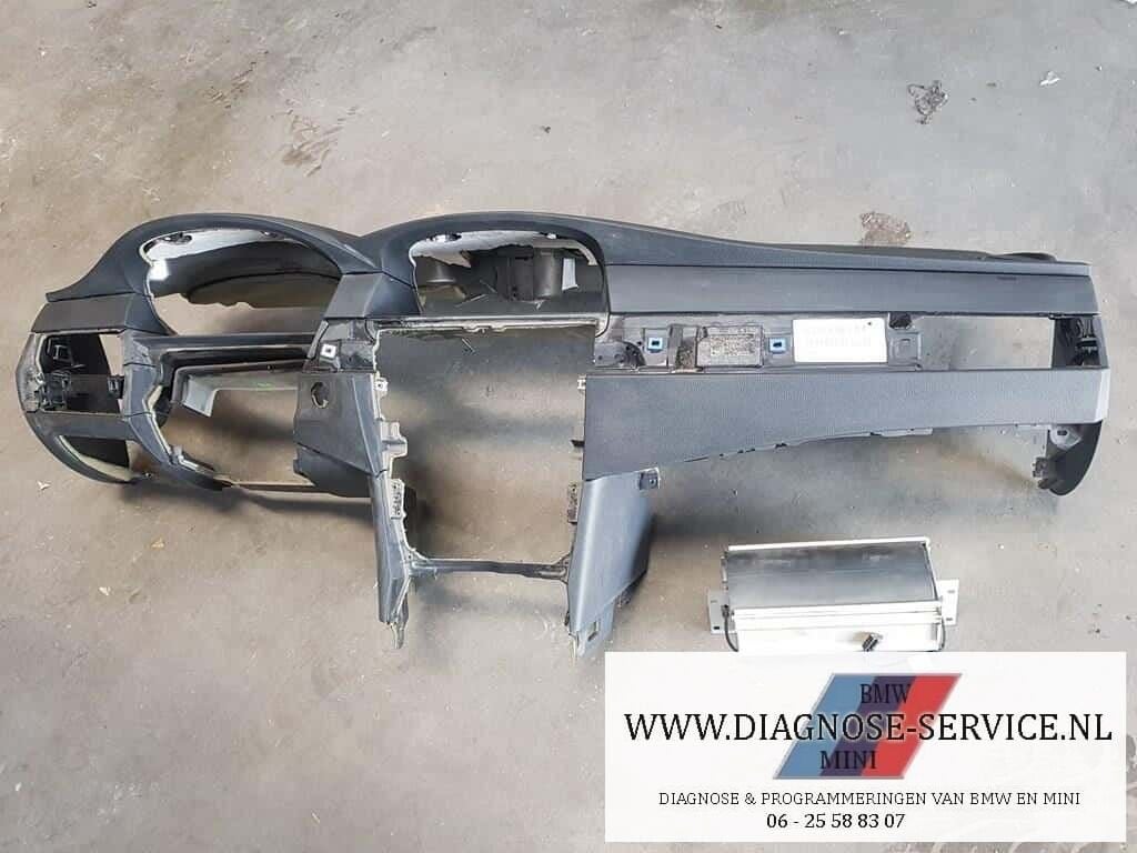 BMW E60 E61 dashboard met startknop 2007 LCI airbag 6976405, -, Utilisé, -, Enlèvement ou Envoi