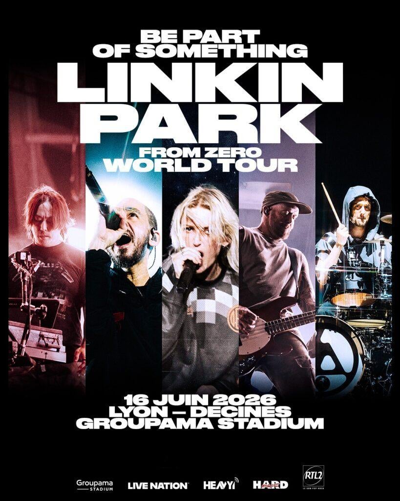 Places de concert LINKIN PARK - Lyon 16/06/2026, Tickets & Billets