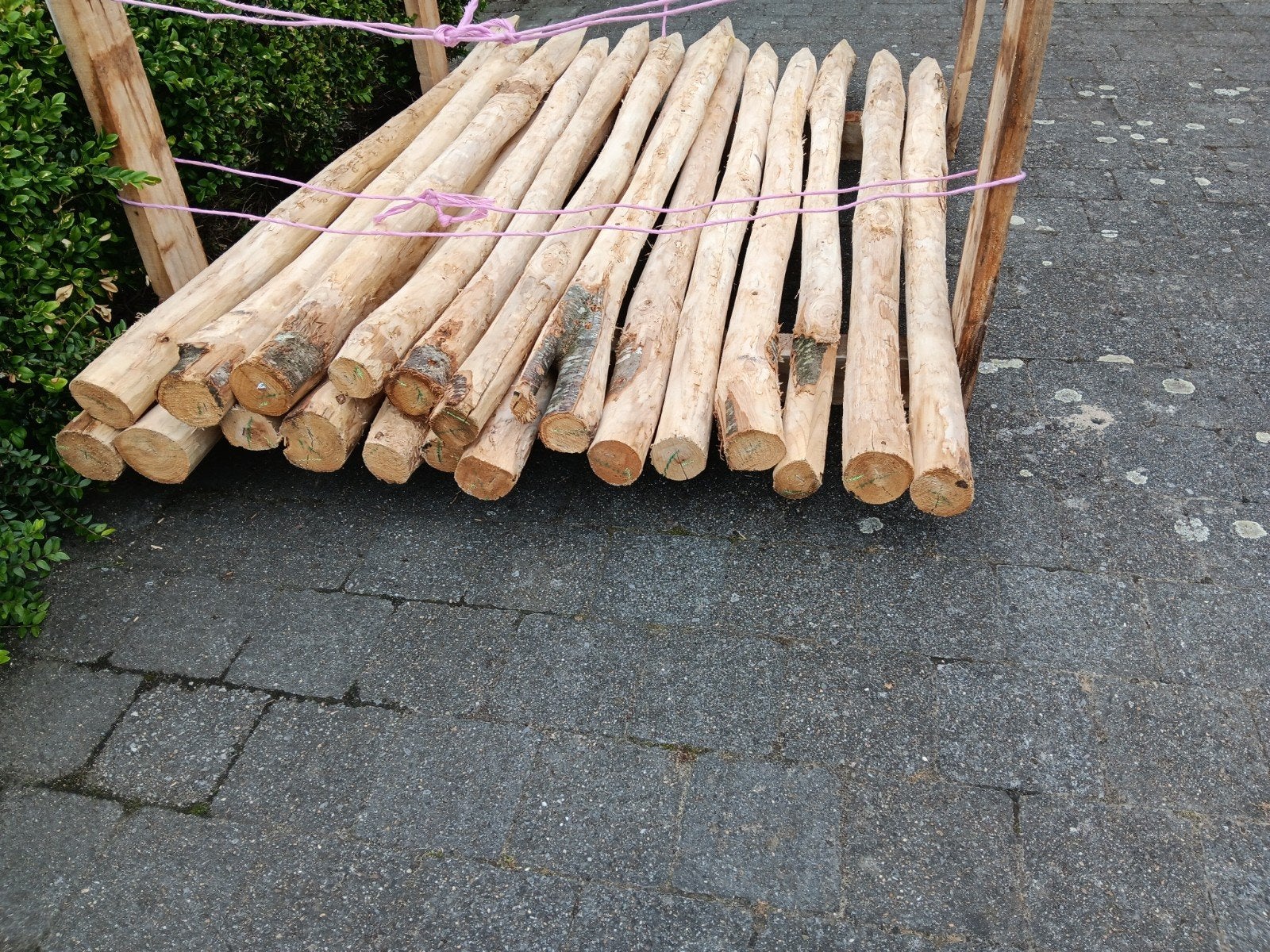 Lot kastanje  / kastanjehouten palen, Tuin en Terras, Ophalen, Palen