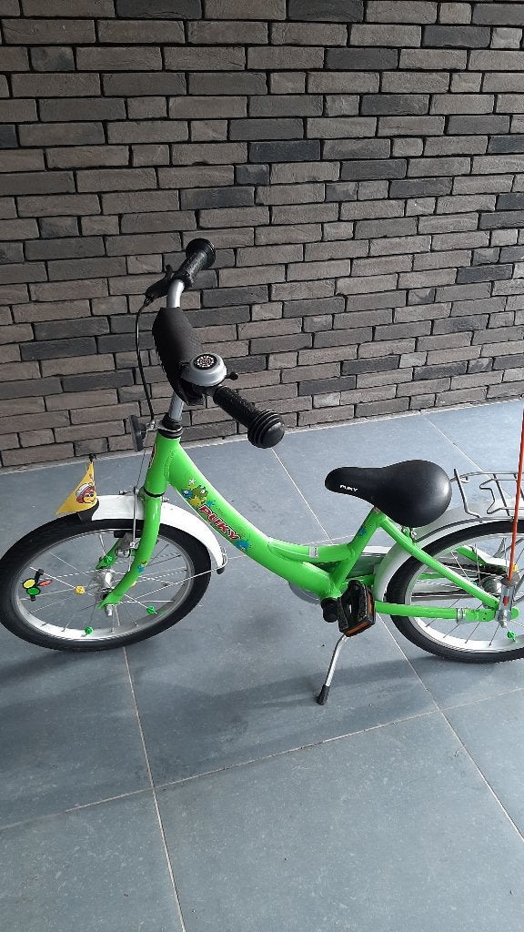 Kinderfiets Puky - 18 inch - ca 5 jaar - groen, Fietsen en Brommers, Ophalen, Zo goed als nieuw, 16 tot 20 inch, Puky