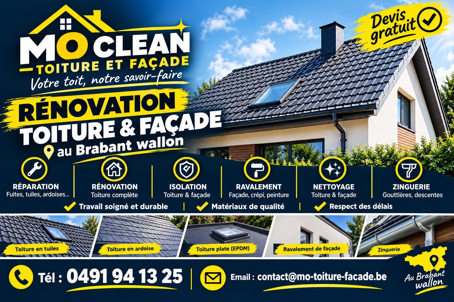 Renovation et entretien toiture plate ,roofing, Offres d'emploi