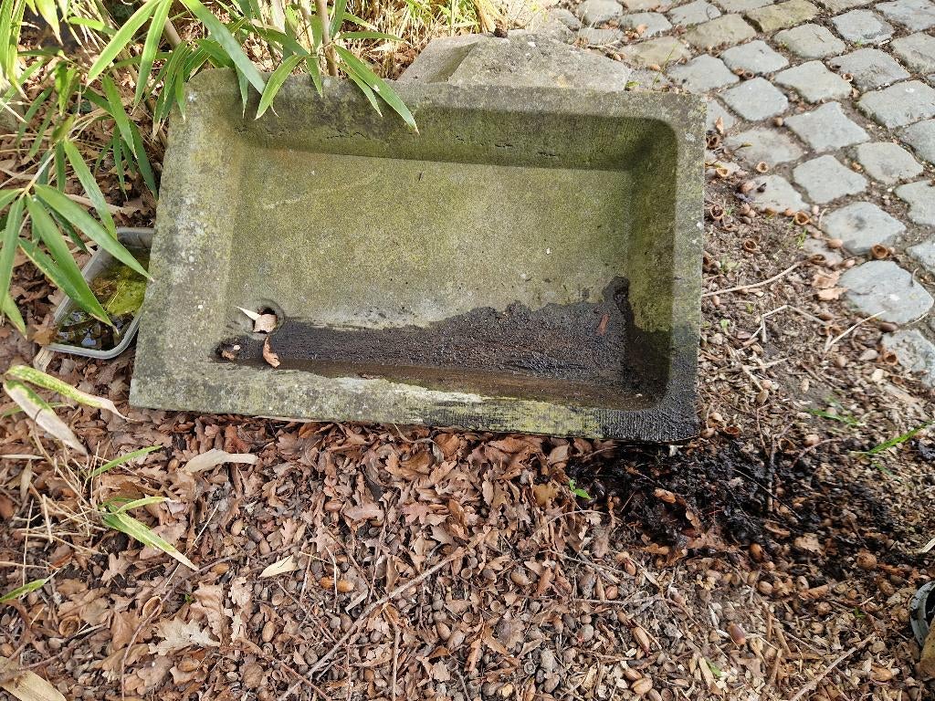 Arduinen wasbak/gootsteen, Tuin en Terras, Ophalen, Gebruikt
