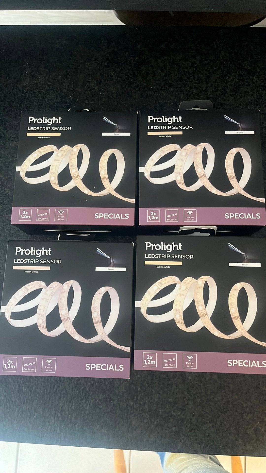 Ruban LED Prolight détecteur de mouvement – 2  1,2 m – Neuf, Maison & Meubles, Lampes | Autre, Blanc, Enlèvement