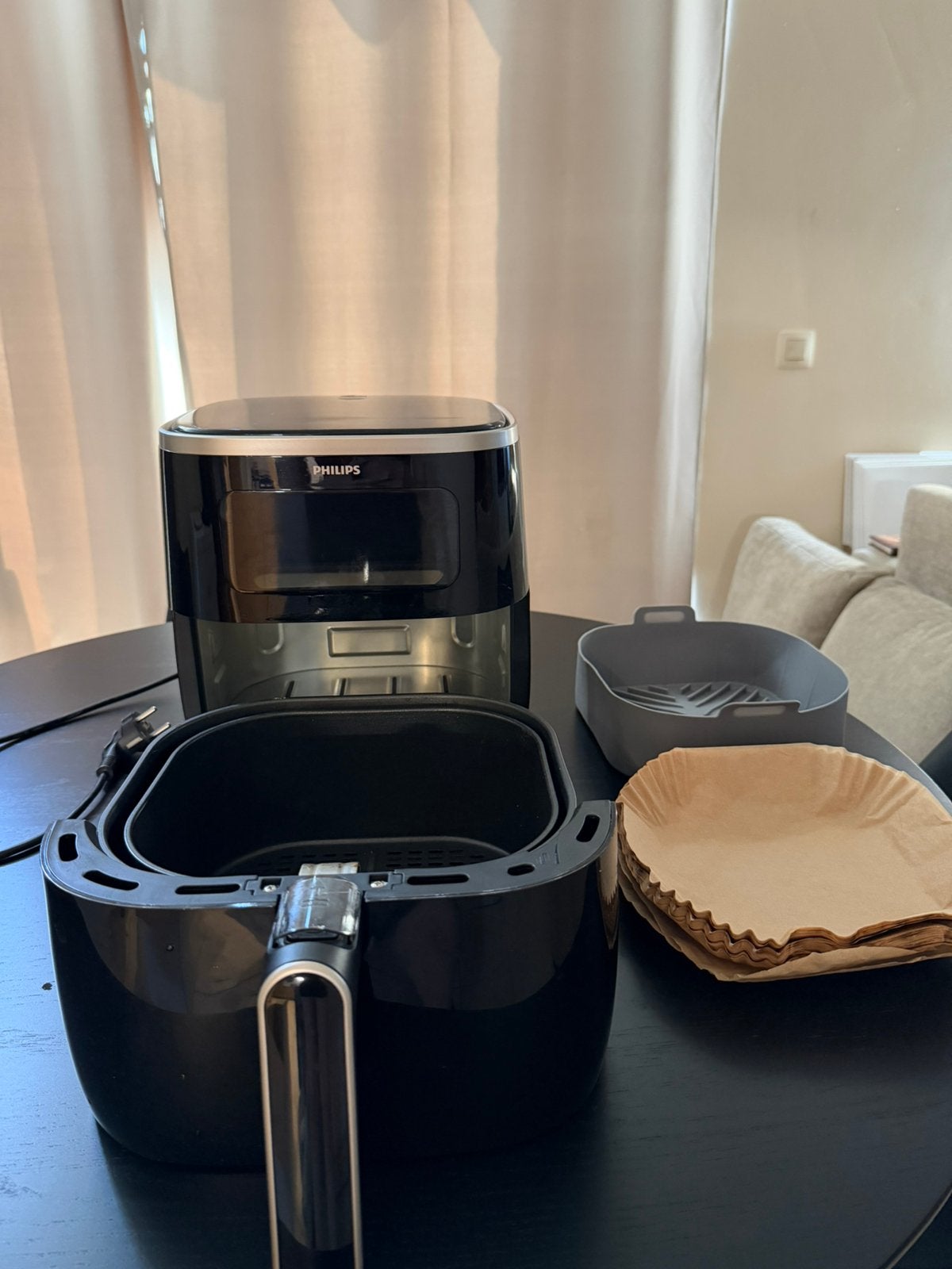 Philips Airfryer XXL + accessoires – Zeer nette staat, Electroménager, Friteuses à air, Enlèvement, Comme neuf, Friteuse à air XXL