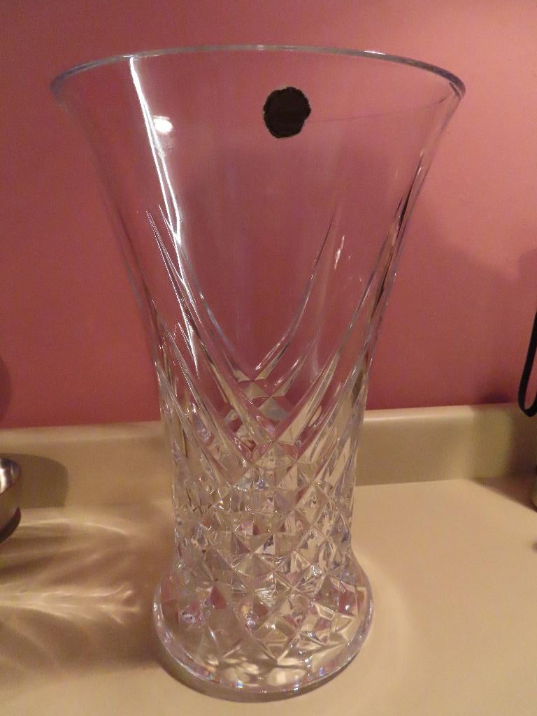 Très beau vase en cristal d’Arques 30 cm haut, Enlèvement