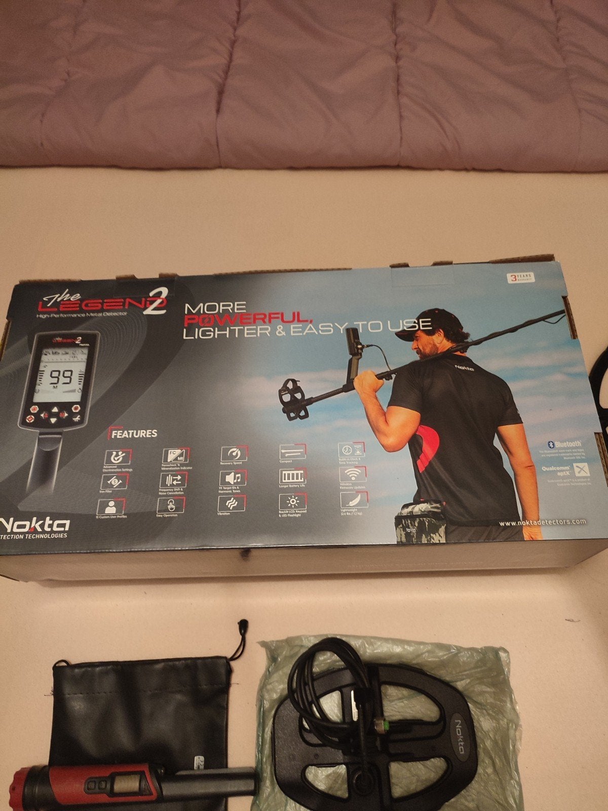 détecteur NOKTA LEGEND 2 avec accessoires, Enlèvement