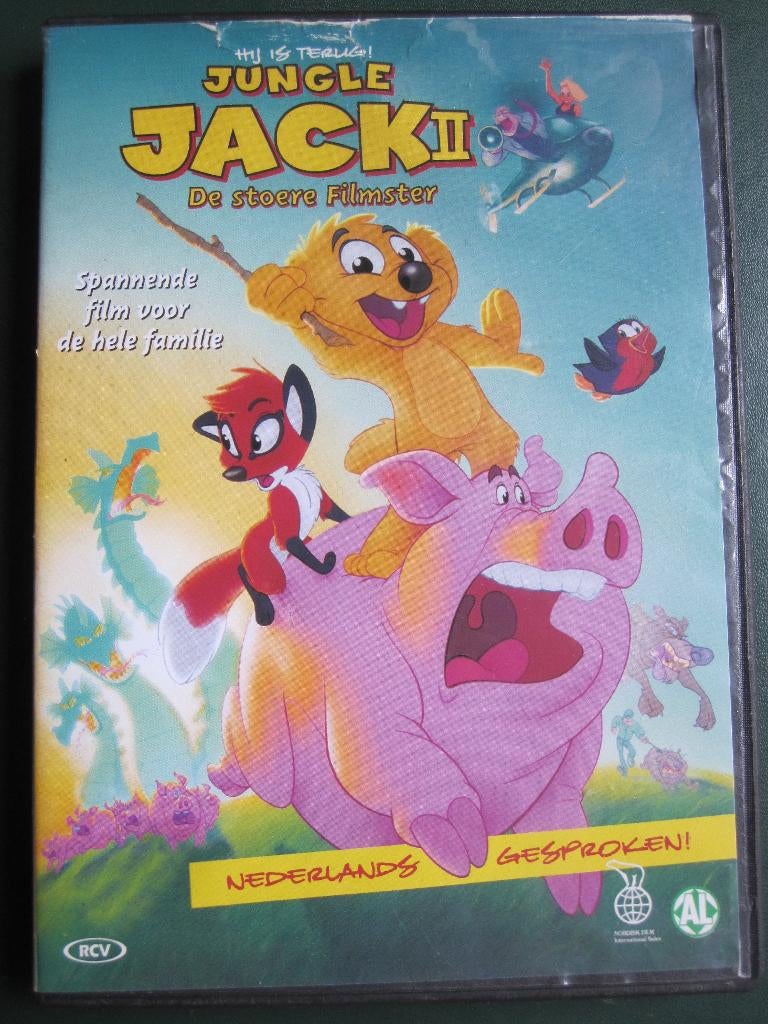Jungle Jack II - De stoere filmster, Cd's en Dvd's, Tekenfilm, Ophalen of Verzenden, Zo goed als nieuw, Alle leeftijden