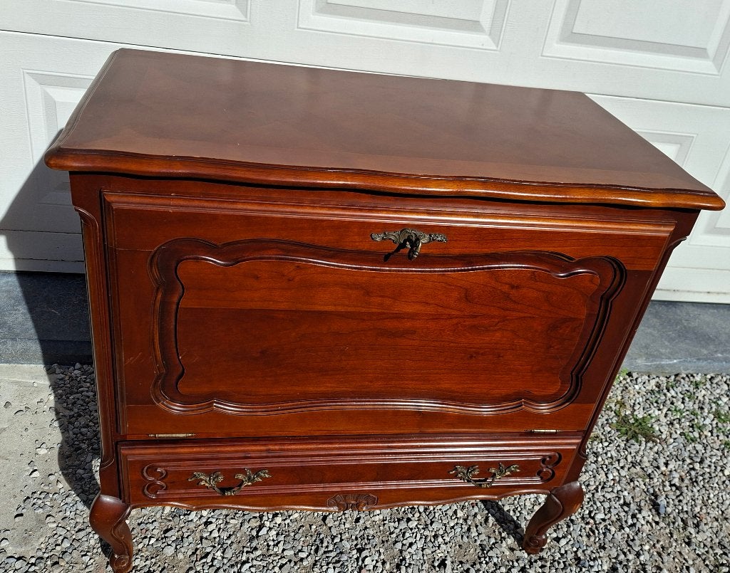 Commode bar ancienne en merisier, 25 à 50 cm, Moins de 100 cm, Enlèvement, Utilisé
