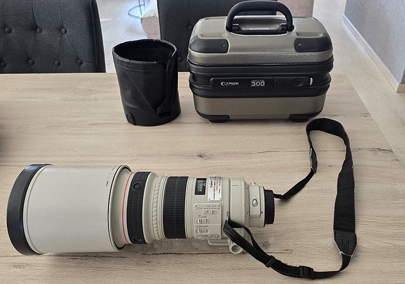 Canon EF 300mm f/2.8 L IS USM + originele hoes en opbergbox, Enlèvement