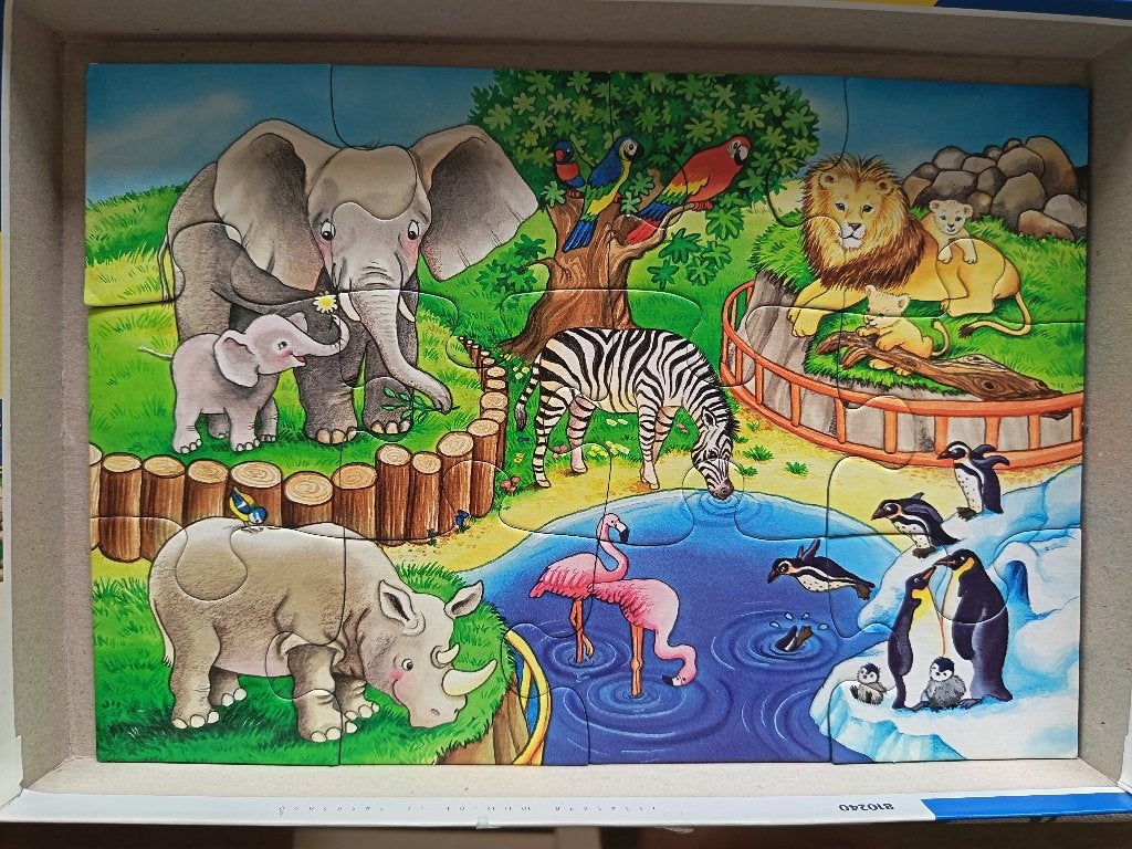 Dierenpuzzel 3 tot 5 jaar, Kinderen en Baby's, Speelgoed | Kinderpuzzels, Ophalen, 10 tot 50 stukjes, Zo goed als nieuw, 2 tot 4 jaar