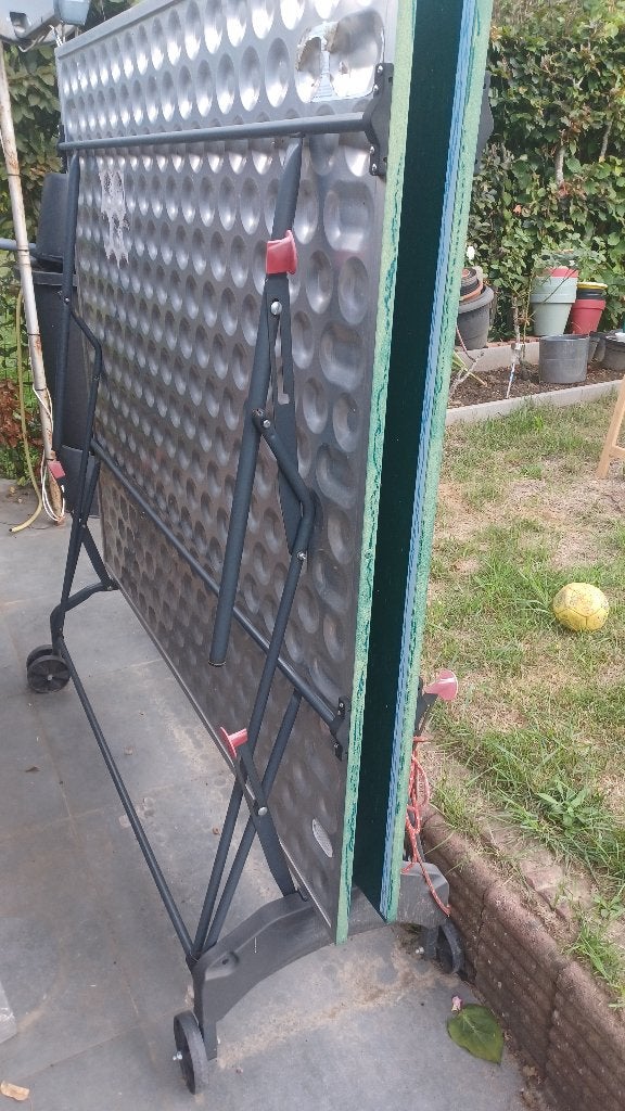 Tafeltennistafel voor buiten, Sport en Fitness, Tafeltennis, Ophalen, Gebruikt, Tafel Outdoor, Inklapbaar