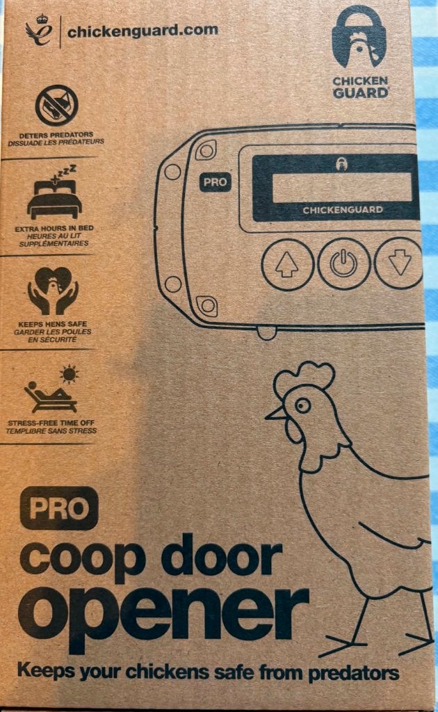 ChickenGuard Pro automatische kippenhokopener, Ophalen, Zo goed als nieuw, Kippenhok of Kippenren