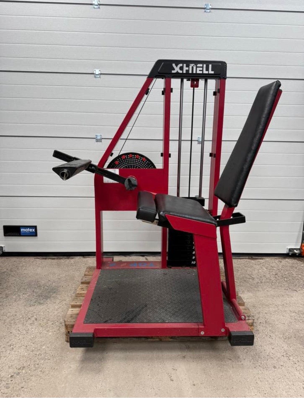 Schnell Leg curl / Leg extension 2 in 1 machine / Old school, Enlèvement, Utilisé, Bras, Autres types