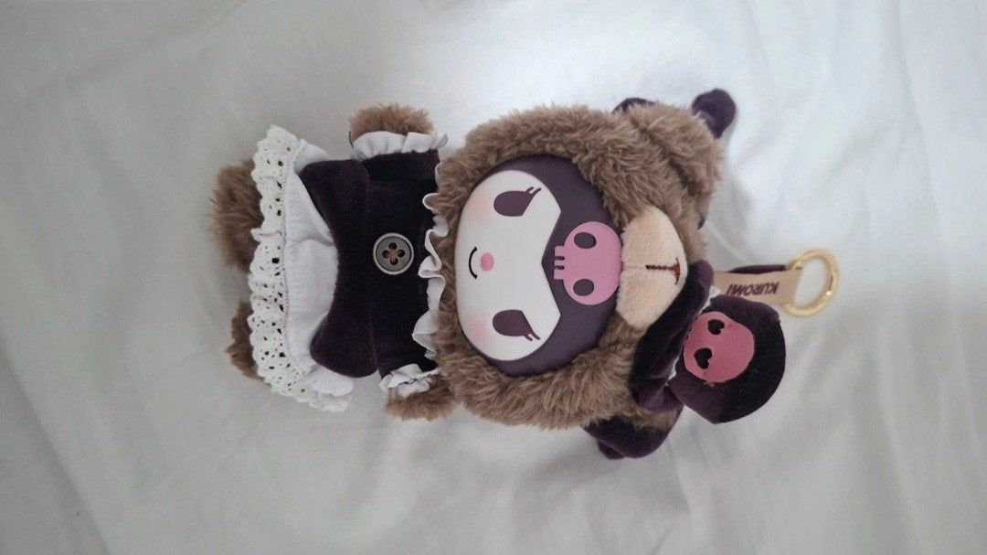 Porte-clé Sanrio Kuromi, Collections, Enlèvement ou Envoi, Neuf, Peluche ou Figurine