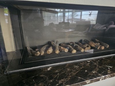 openhaard, Huis en Inrichting, Haarden, Ophalen, Gebruikt, Inbouwhaard, Gashaard