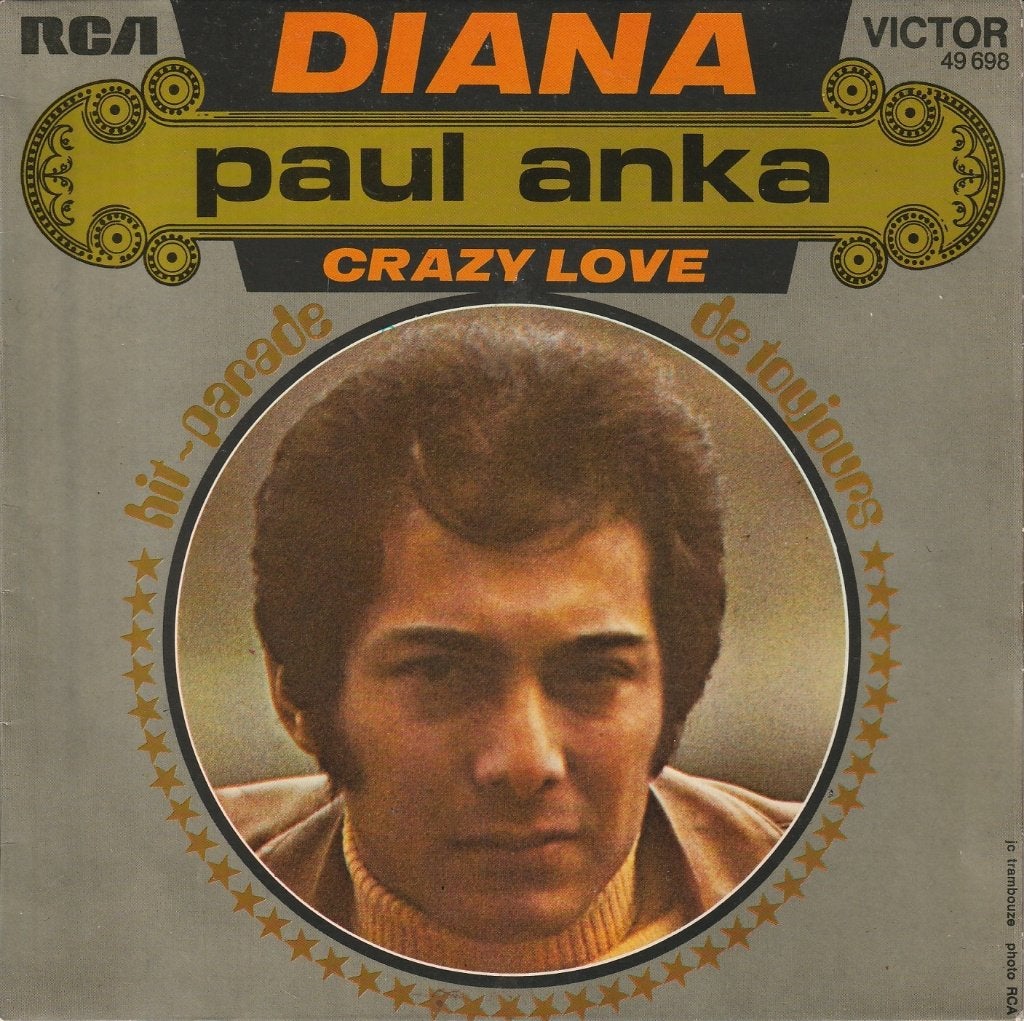 Paul Anka - Diana / Crazy love, Fotohoes, Verzenden, Zo goed als nieuw, Pop