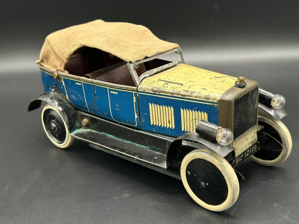 Voiture ancienne en étain Chad Valley Burnett Ubilda - 1930s, Envoi