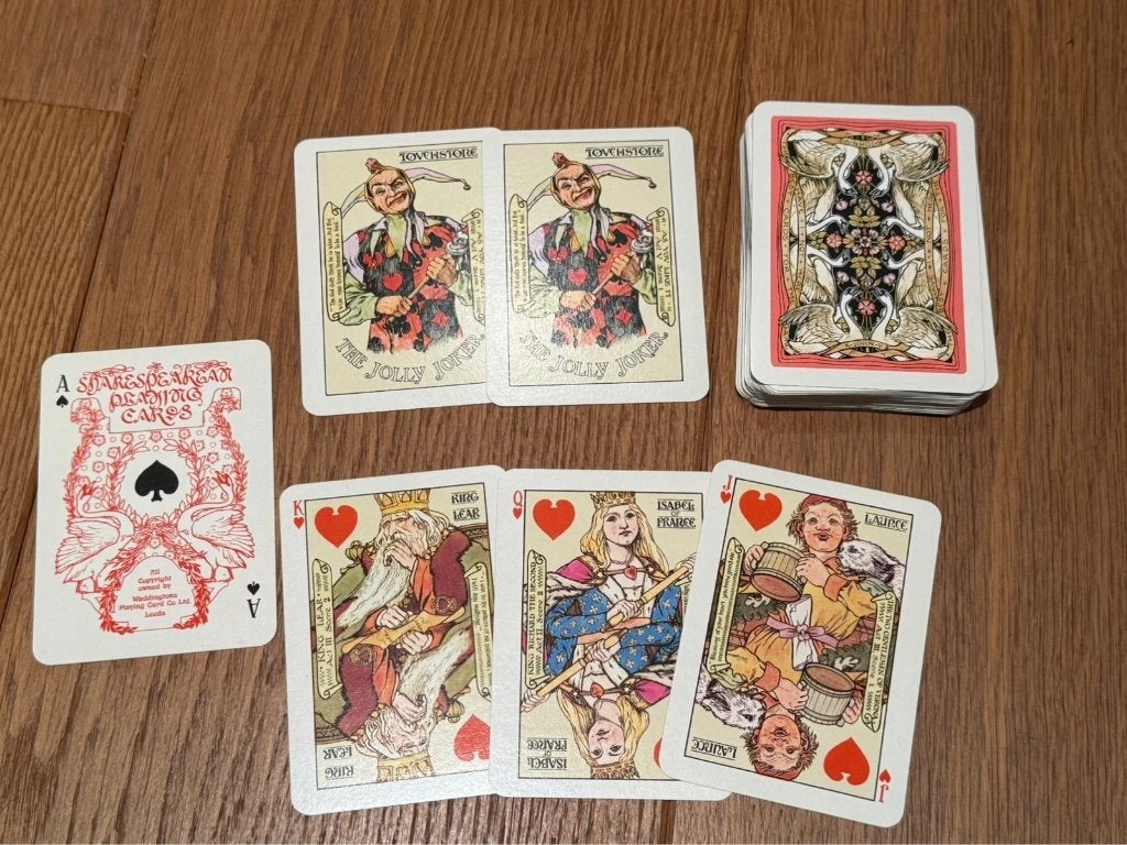 Jeu de cartes Shakespearean Playing Cards Waddingtons, Collections, Enlèvement ou Envoi, Comme neuf, Carte(s) à jouer