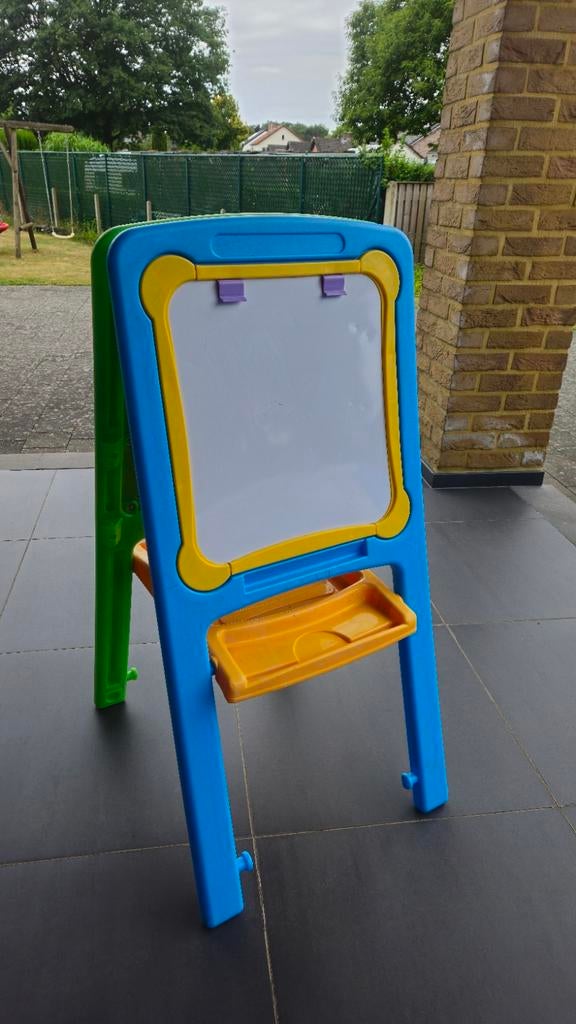 Opvouwbaar dubbelzijdig krijtbord / magneetbord / whiteboard, Ophalen