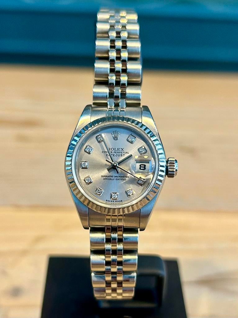 ROLEX LADY-DATEJUST 26mm, Ophalen, Staal, Polshorloge, Zo goed als nieuw