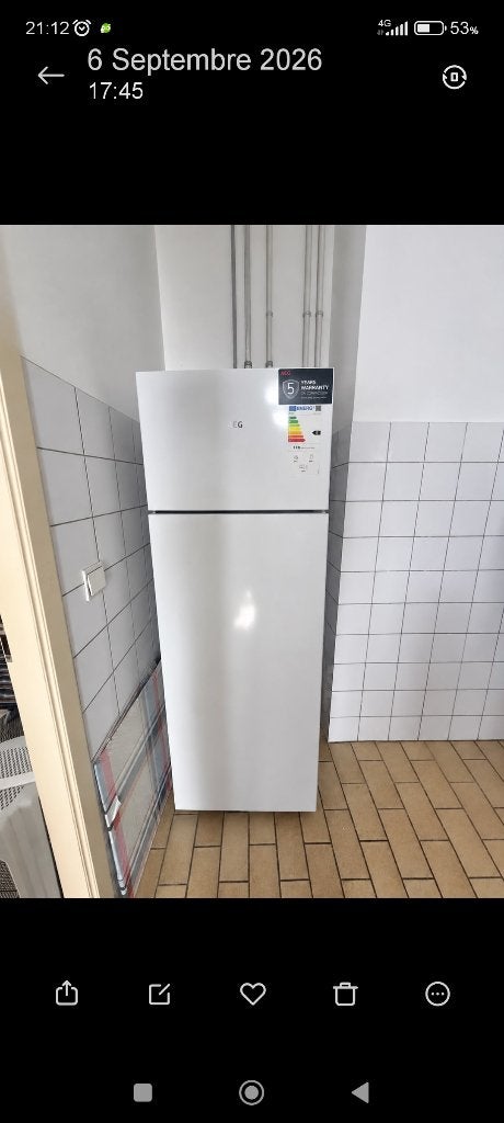 Frigo, Ophalen, Gebruikt, 140 tot 160 cm, 45 tot 60 cm