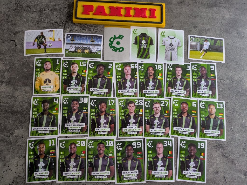 26 AUTOCOLLANTS FOO PANINI FOOTBALL 2024/25 CERCLE BRUGGE, Envoi, Neuf