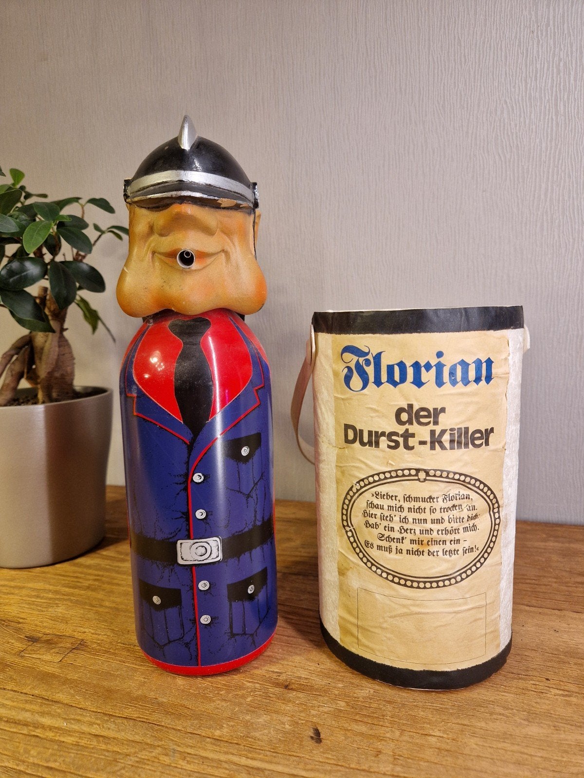 vintage aluminium koel drinkfles Florian de dorstlesser, Ophalen of Verzenden