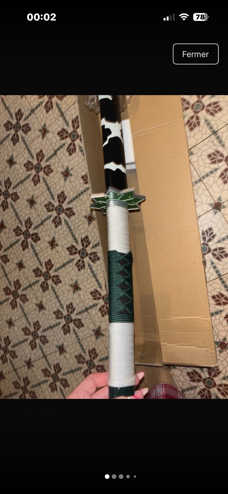 Katana demon slayer, Neuf, Enlèvement ou Envoi, Vintage, Création personnelle