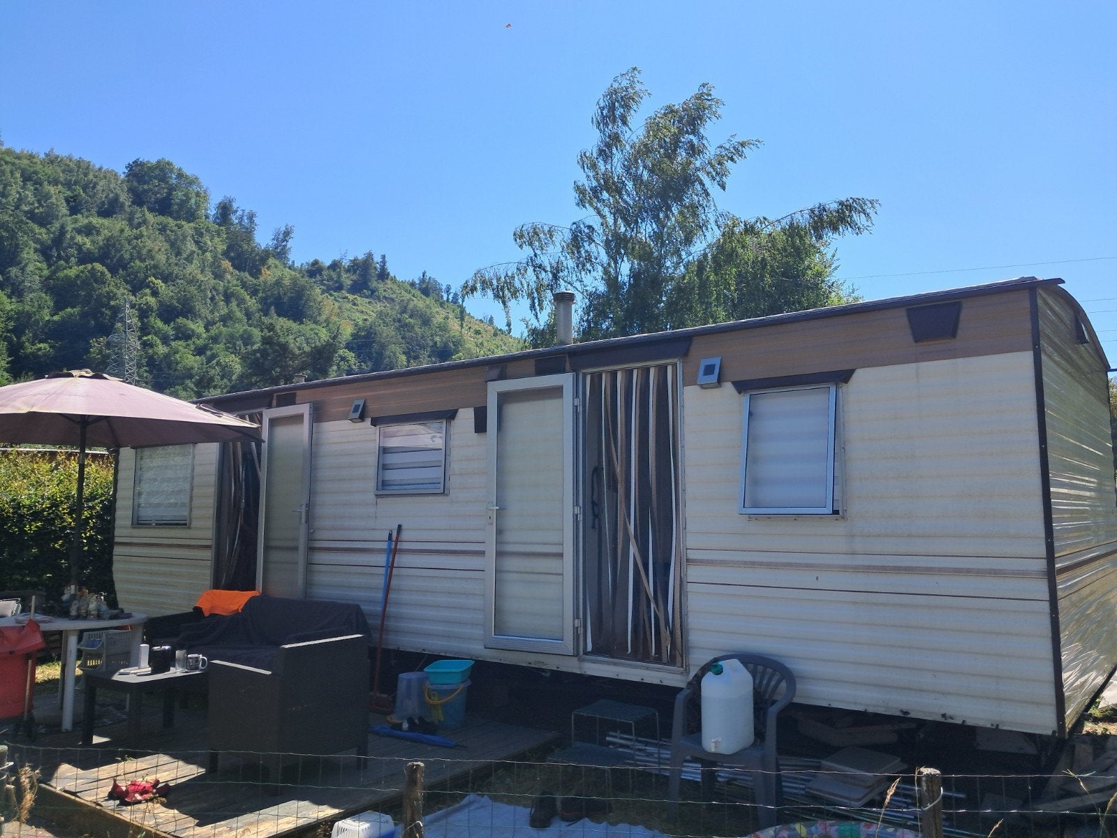 Staan caravan