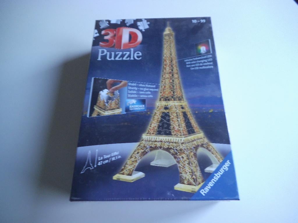 3D puzzel De Eifeltoren  Ravensburger  Nieuwstaat, Hobby en Vrije tijd, Denksport en Puzzels, Ophalen of Verzenden, Minder dan 500 stukjes
