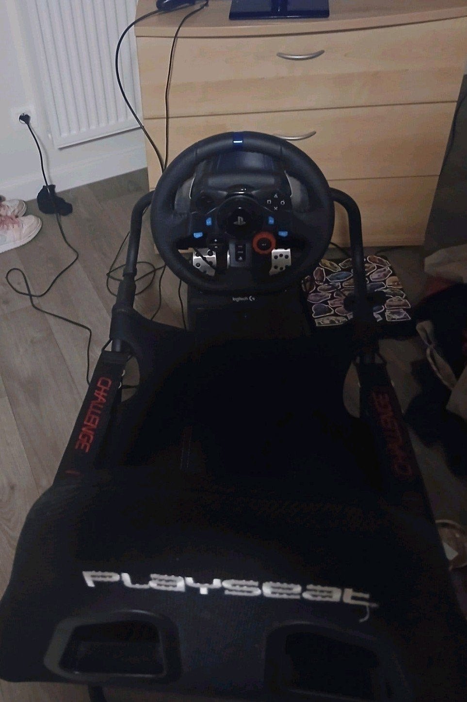 gamestoel + stuur + pedalen logitech g29, Enlèvement, Utilisé, Volant ou Pédales, PlayStation 3