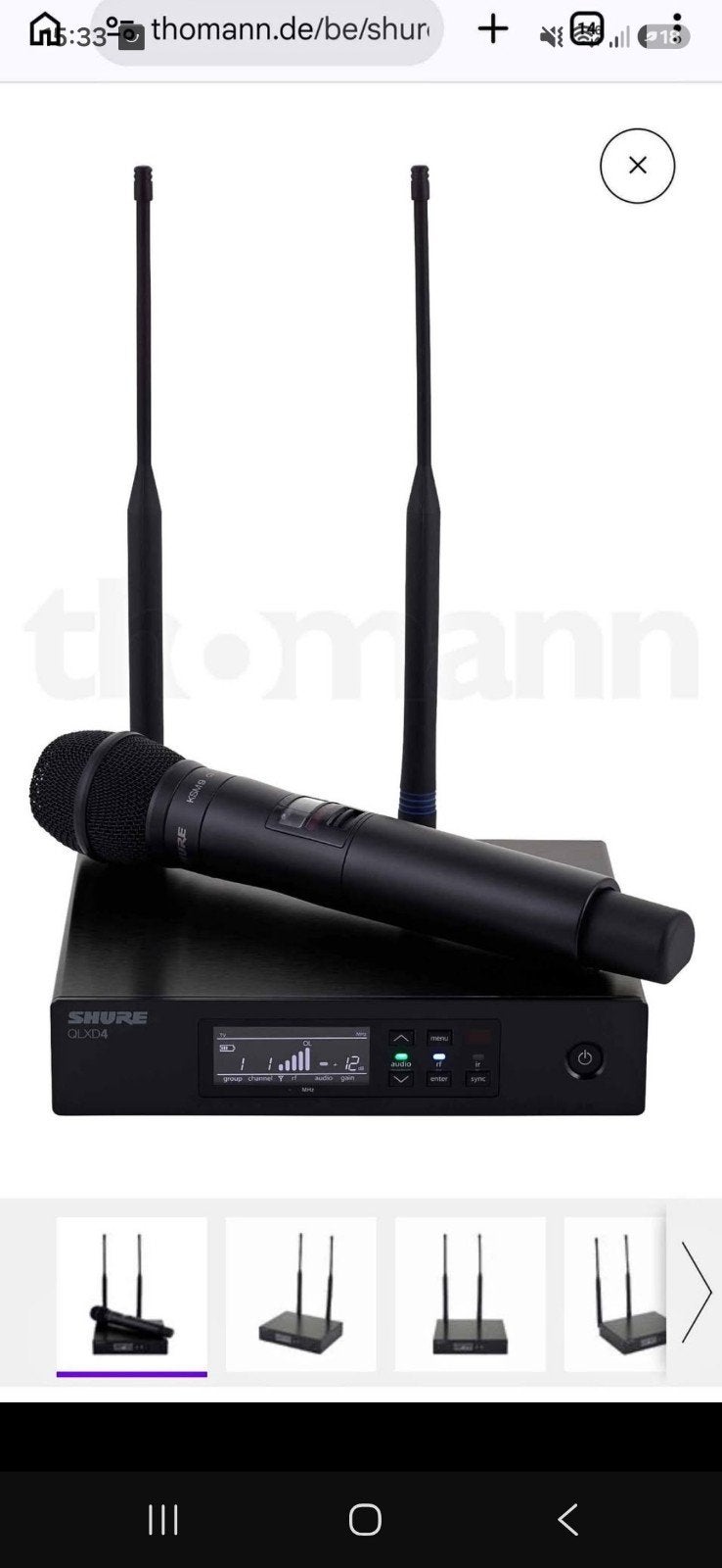 shure qlxd, Musique & Instruments, Microphones, Enlèvement ou Envoi, Neuf, Micro chant, Sans fil