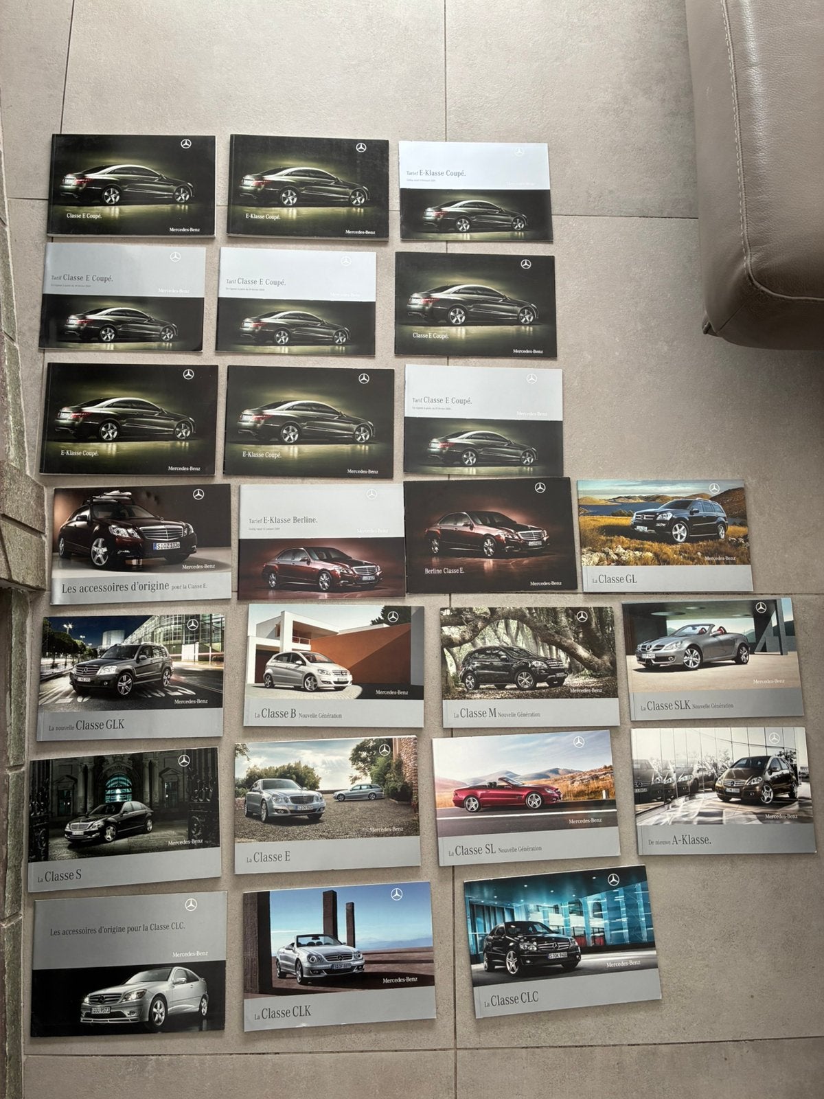 collection brochure catalogue gamme Mercedes 2007 2008 2009, Enlèvement ou Envoi, Comme neuf, Mercedes