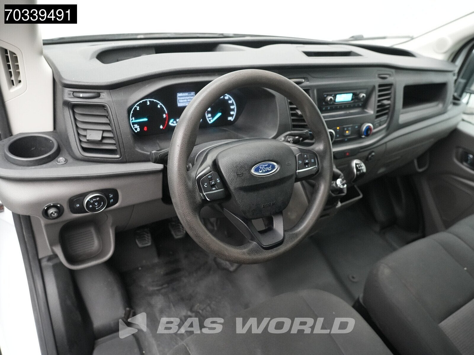Ford Transit 170pk Open Laadbak Dubbellucht Airco Trekhaak V, Auto's, 2700 kg, Stof, Euro 6, 4 cilinders