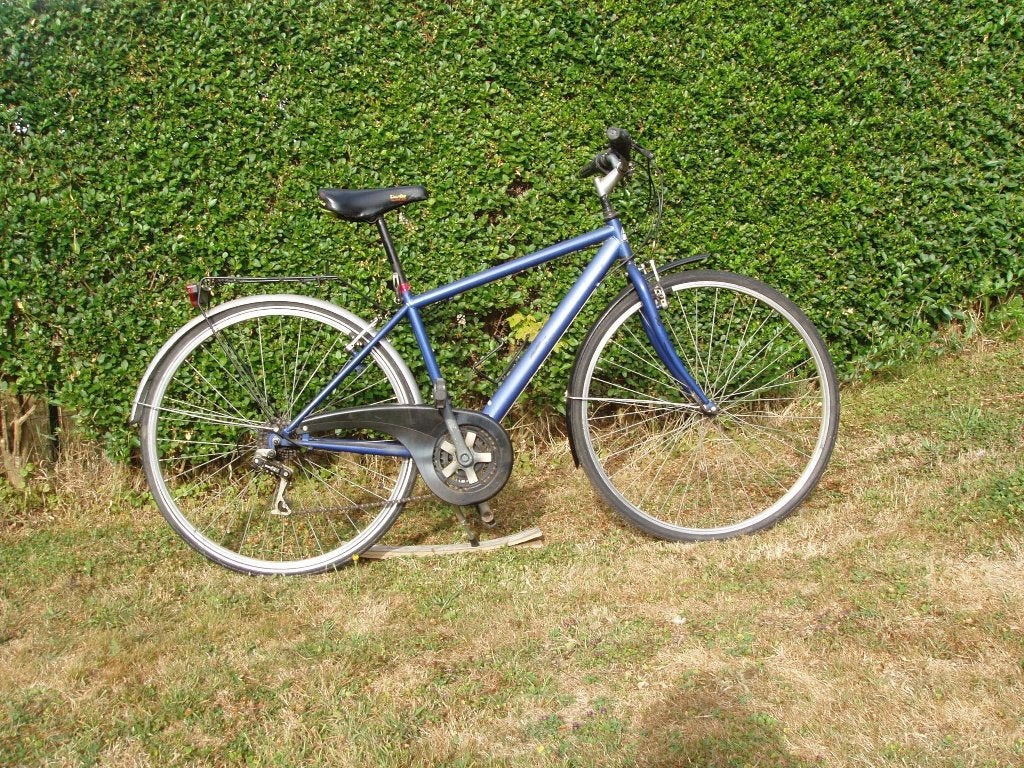 velo de ville bleu, Vélos & Vélomoteurs, Vitesses, Frein sur jante, Enlèvement, Utilisé