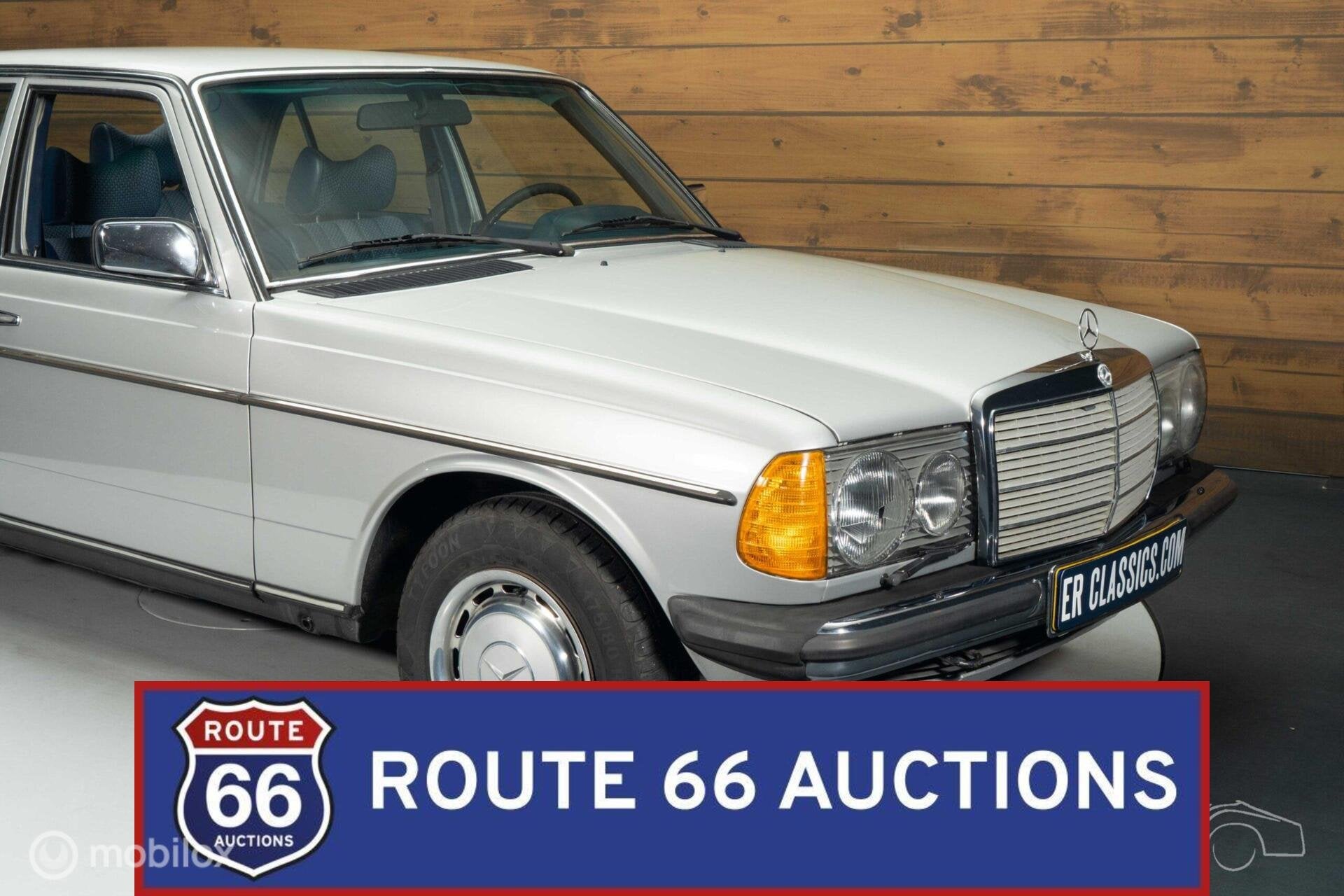 Mercedes-Benz 250 | 1978 | Route 66 Auctions, Zwart, Mercedes-Benz, Bedrijf, Handgeschakeld
