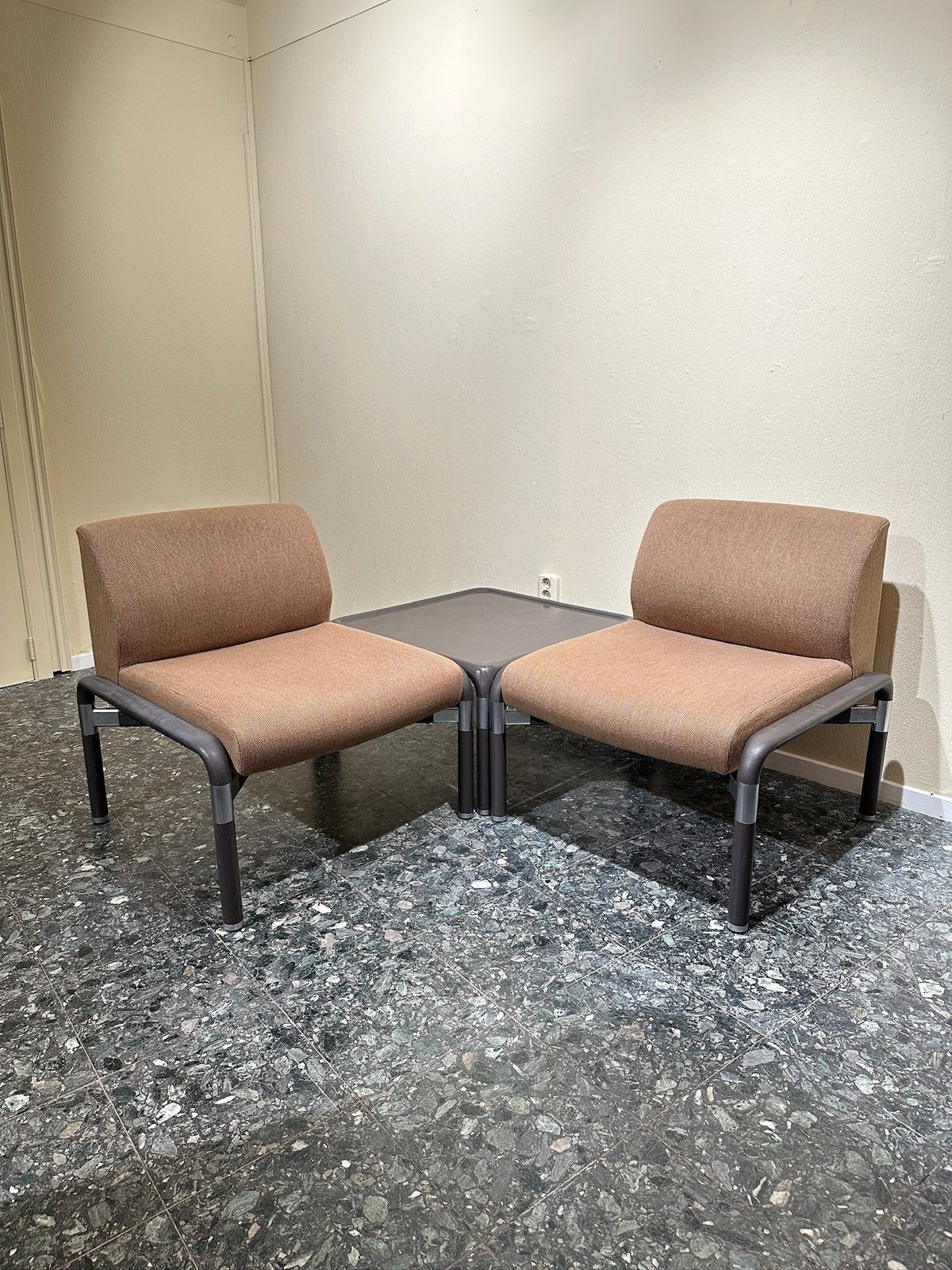 Vintage Modulaire Midcentury Wilkhahn Bank Fauteuil Spaceage, Ophalen of Verzenden, Zo goed als nieuw, Kunststof