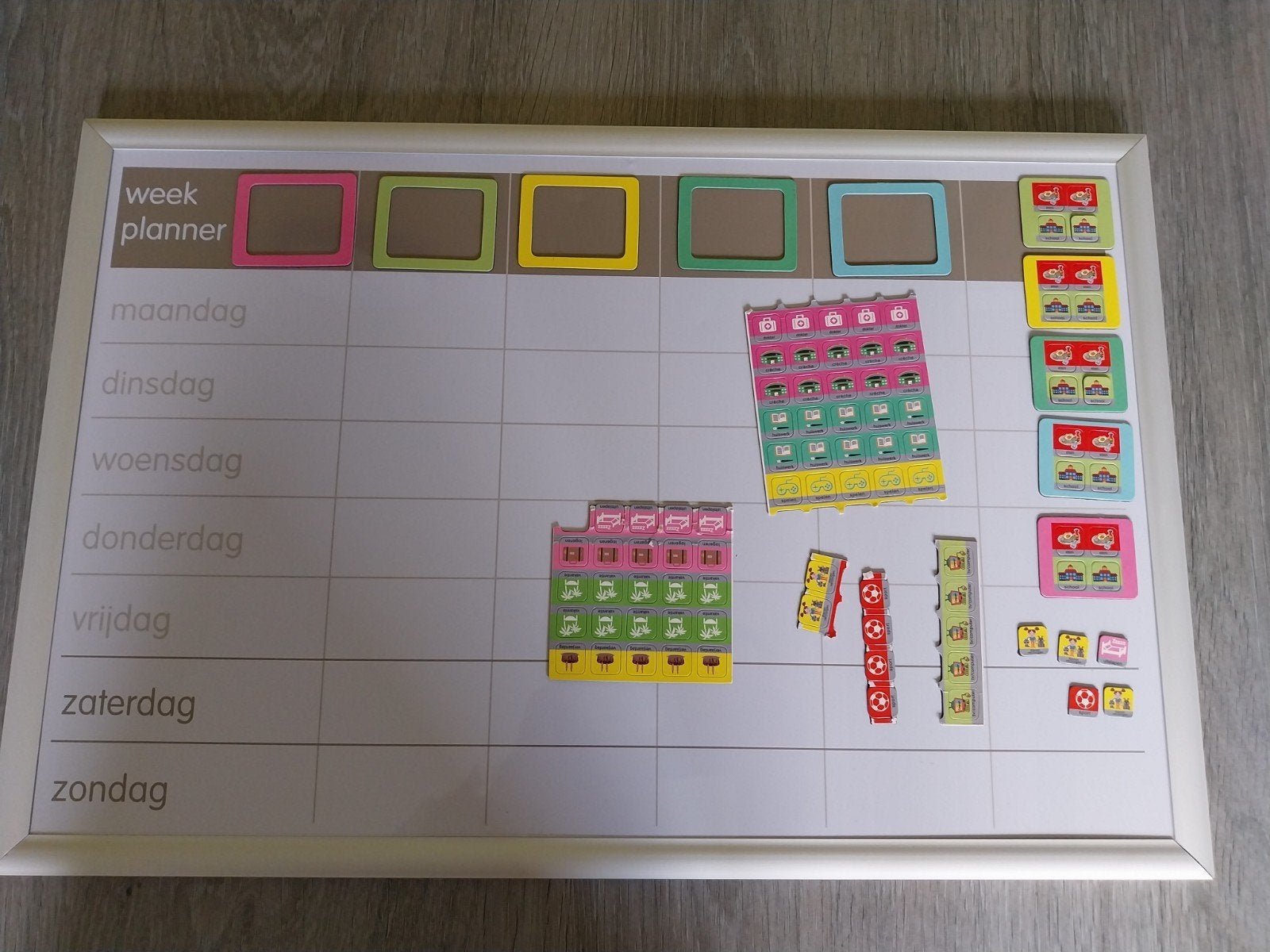 memobord en weekplanner, 60x40 cm, Ophalen