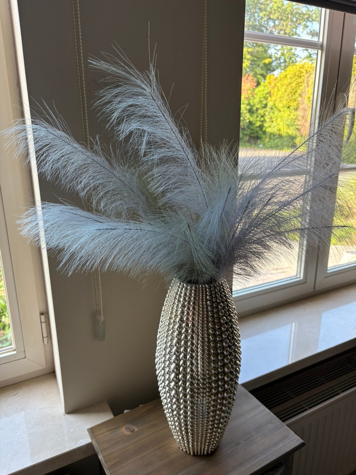 Vase avec plumes, Maison & Meubles, Accessoires pour la Maison | Plantes & Fleurs artificielles, Enlèvement, Comme neuf