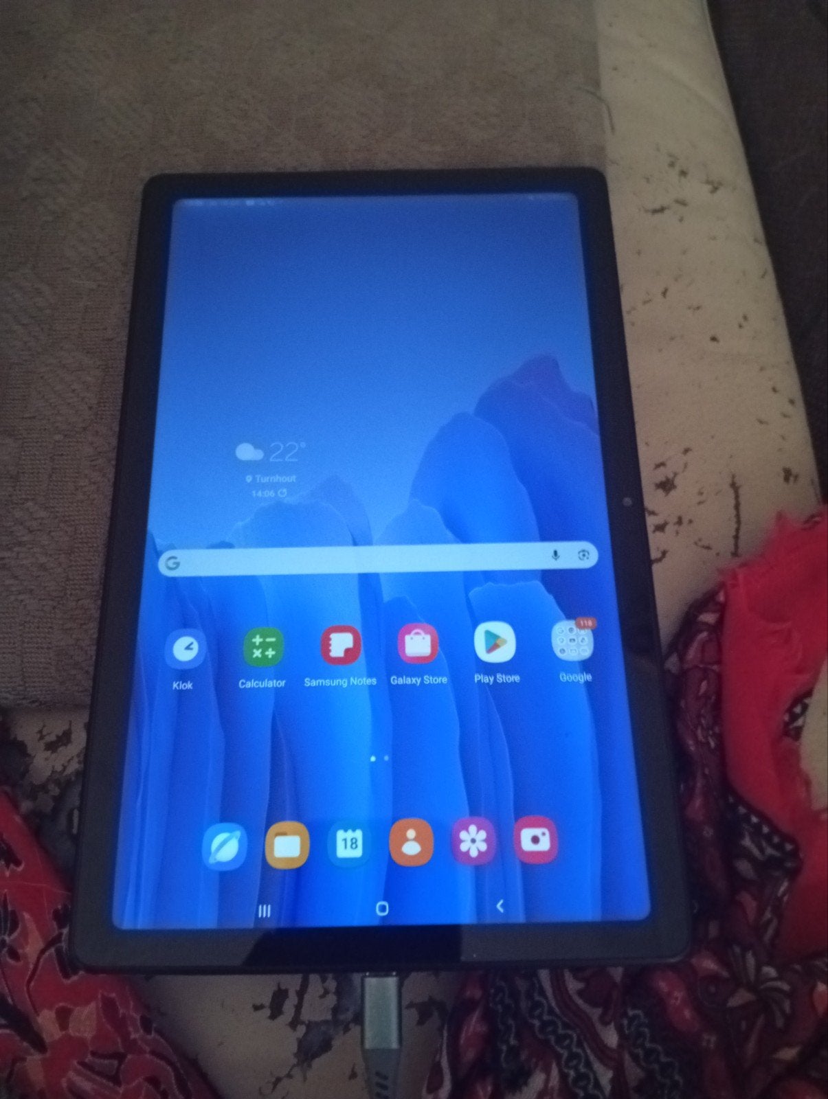Samsung Galaxy tab A7 zo goed als nieuw, A7, Samsung galaxy tablet, Usb-aansluiting, 12 inch