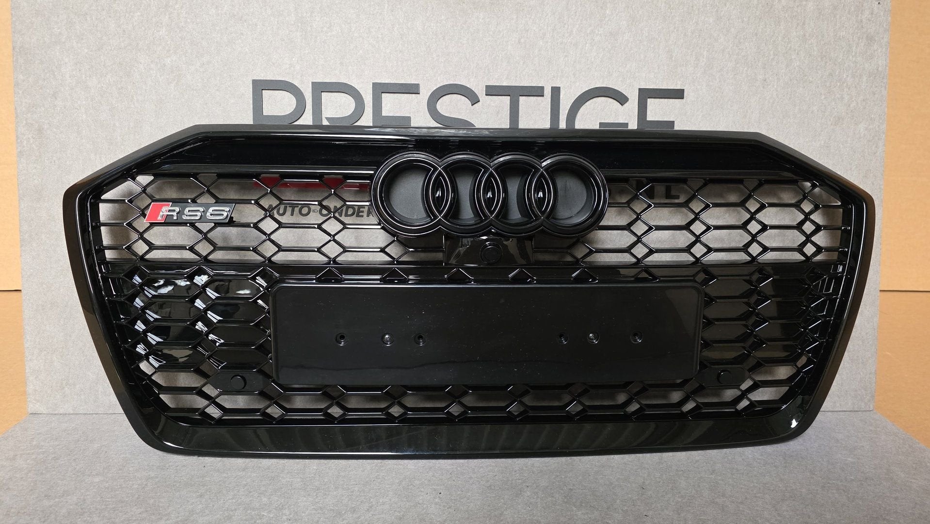 Grill Audi A6 C8 4K S-line S6 RS6 LOOK GRILLE HOOGLANS ZWART, Auto-onderdelen, -, Voor, Nieuw, Bumper